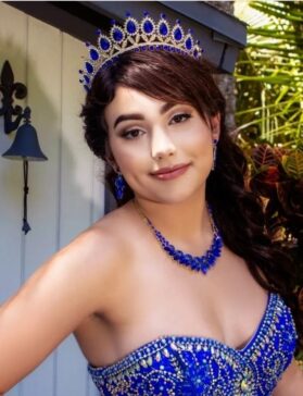 Tiara  Resplandor gold blue - Imagen 3