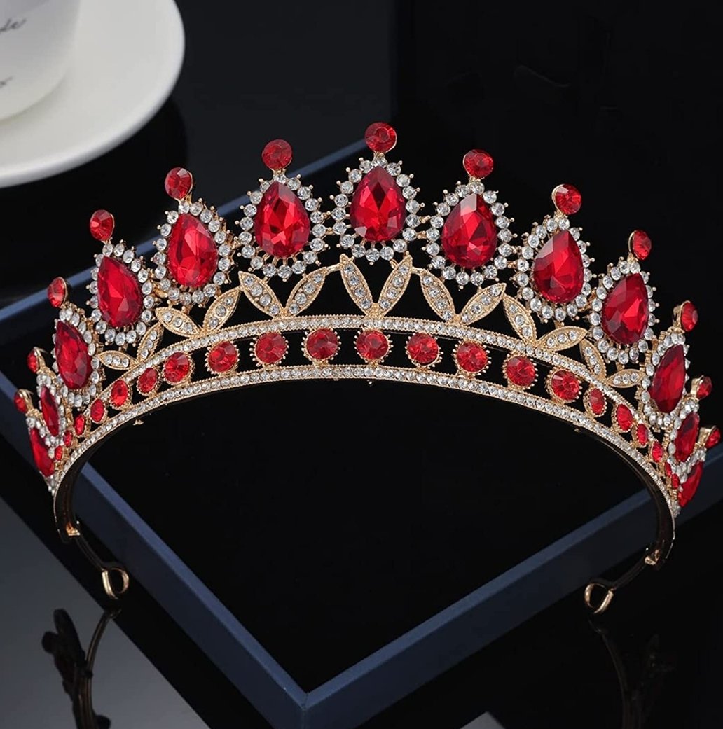tiara Resplandor Gold Rubí