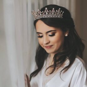 Tiara duquesa oró rosa - Imagen 2