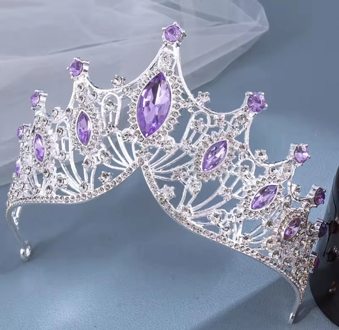 Tiara sophia lila silver - Imagen 2