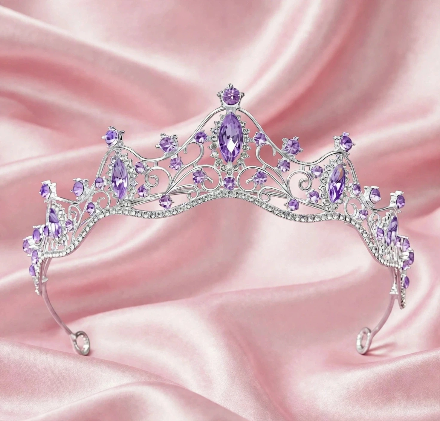 Tiara lila silver