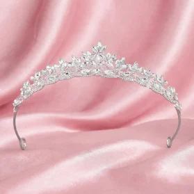 tiara bride silver