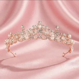 Tiara rose gold cristal